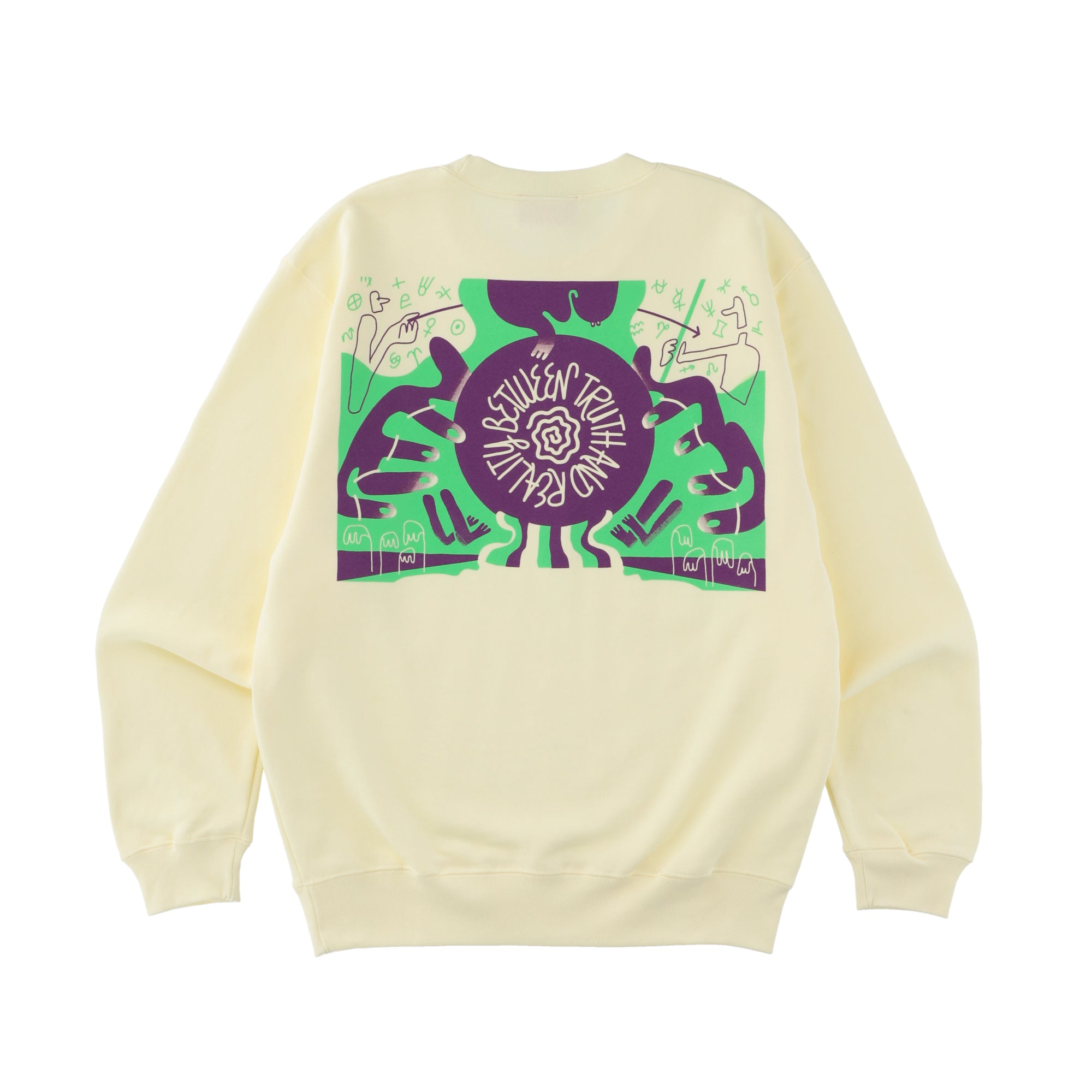 SWEAT SHIRT -Between Truth and Reality / Ivory