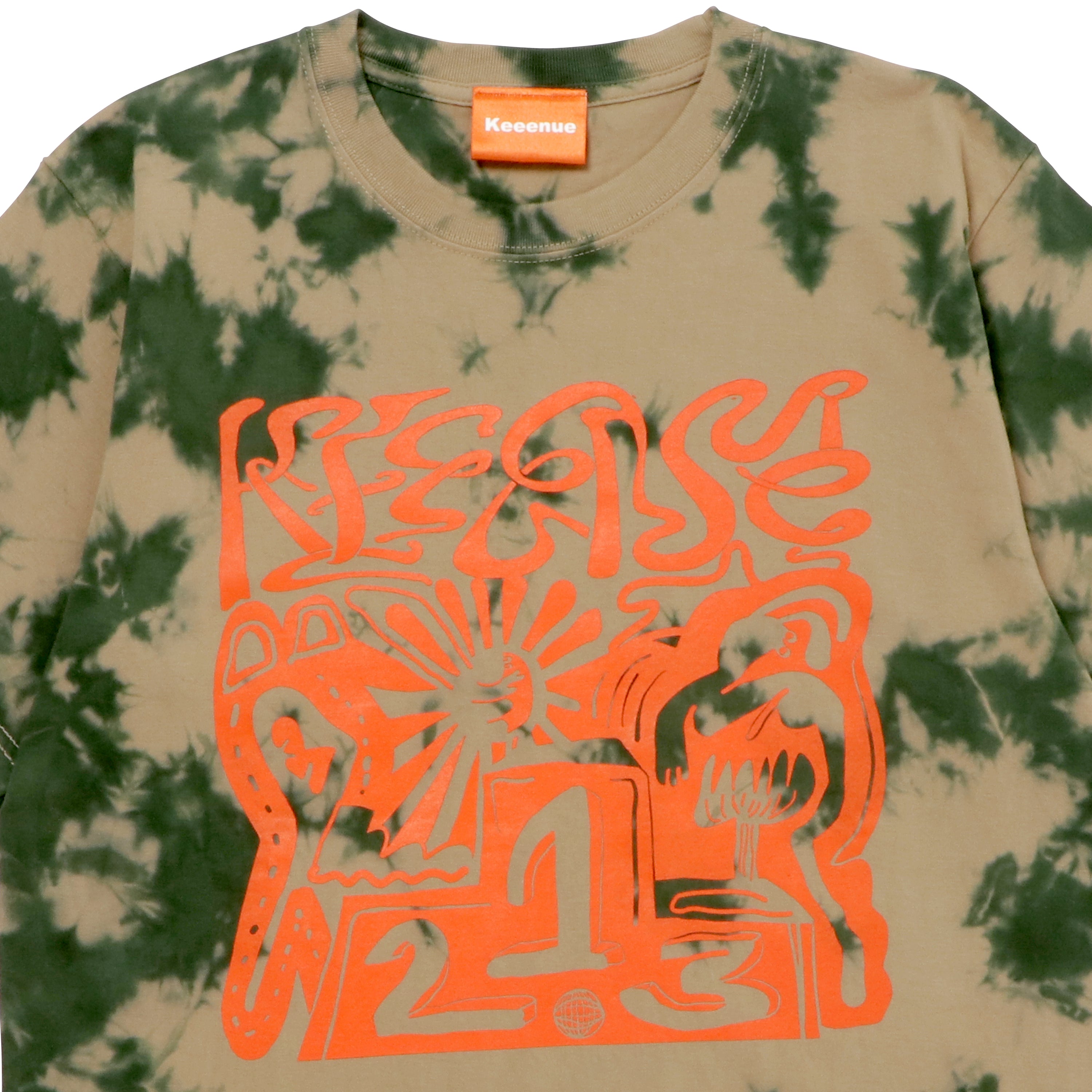 TIEDYE Tee -Khaki