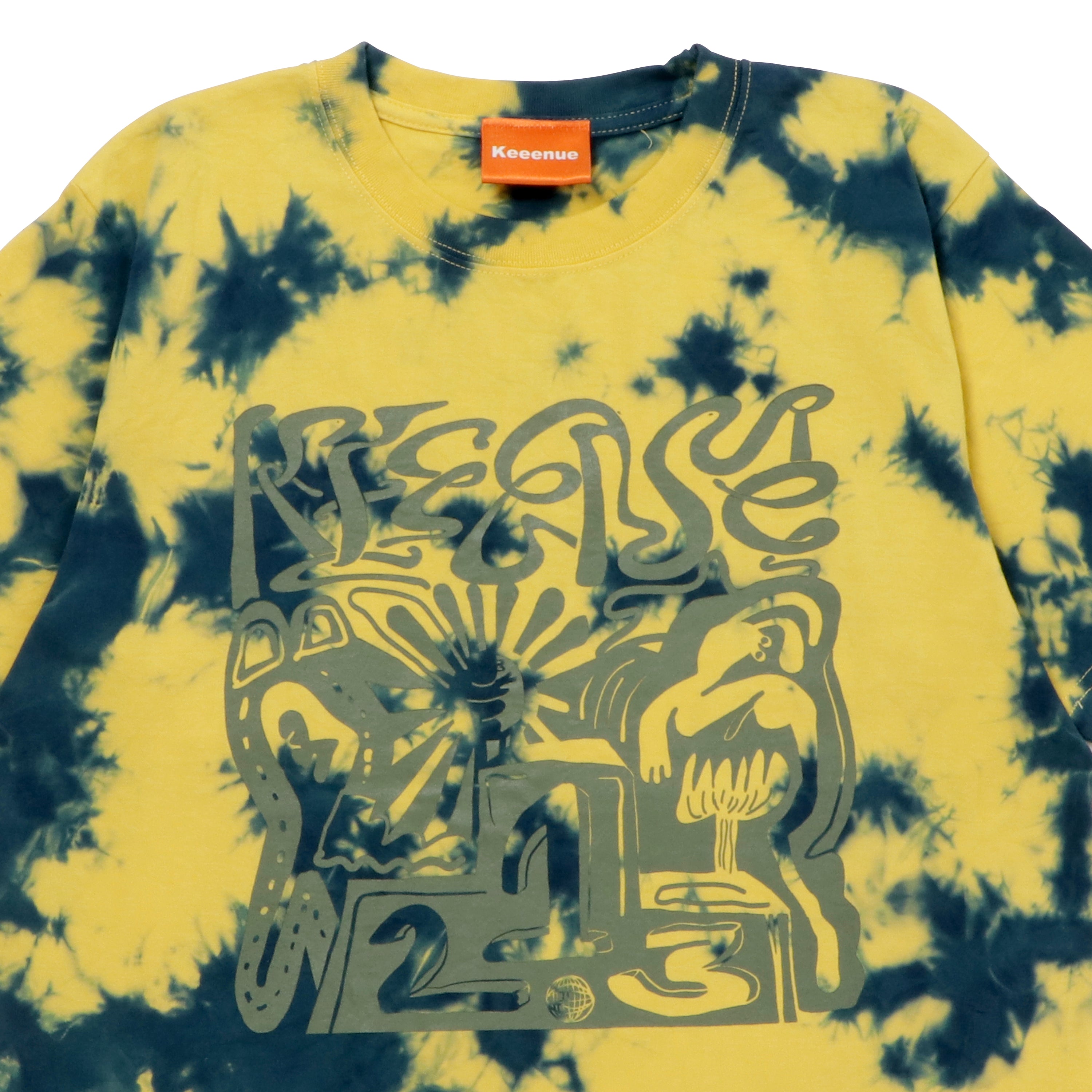 TIEDYE Tee -Yellow
