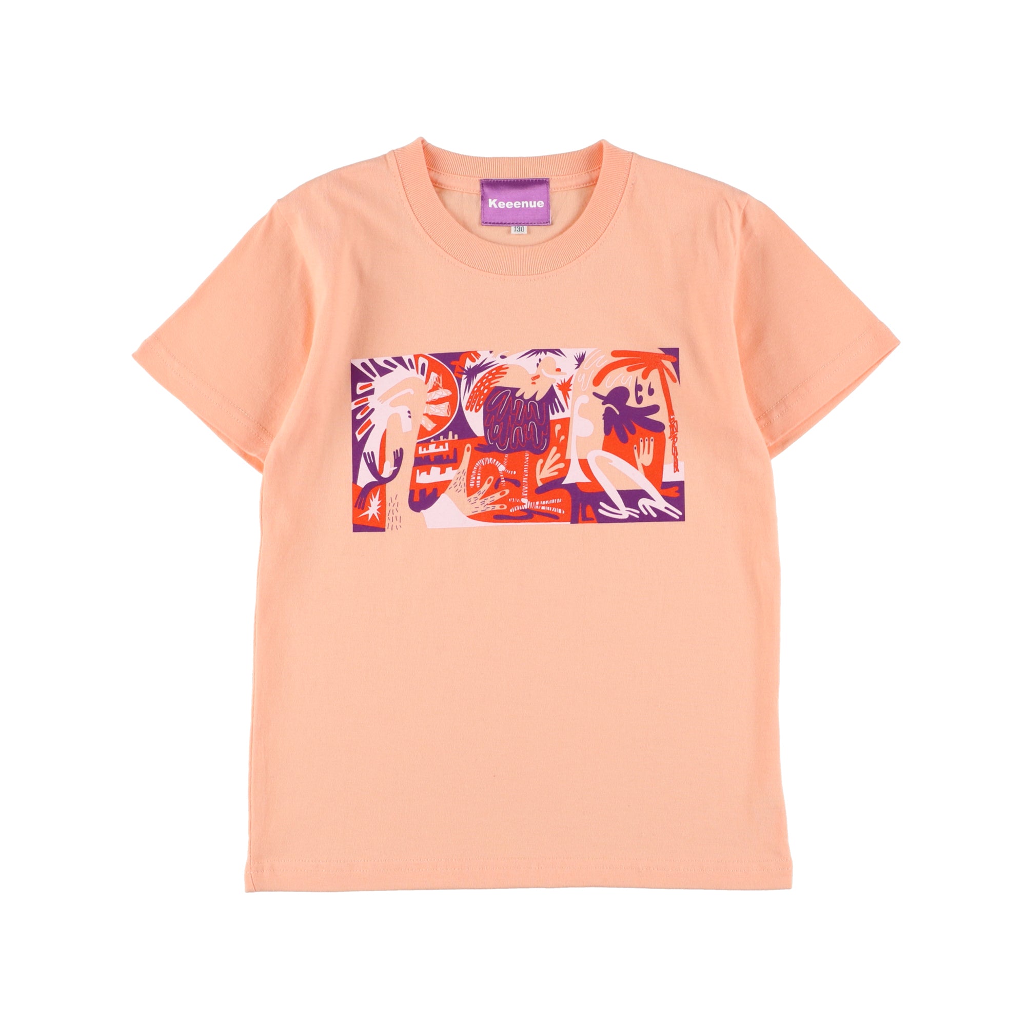 KIDS Tee -Color Outside the Lines / Apricot