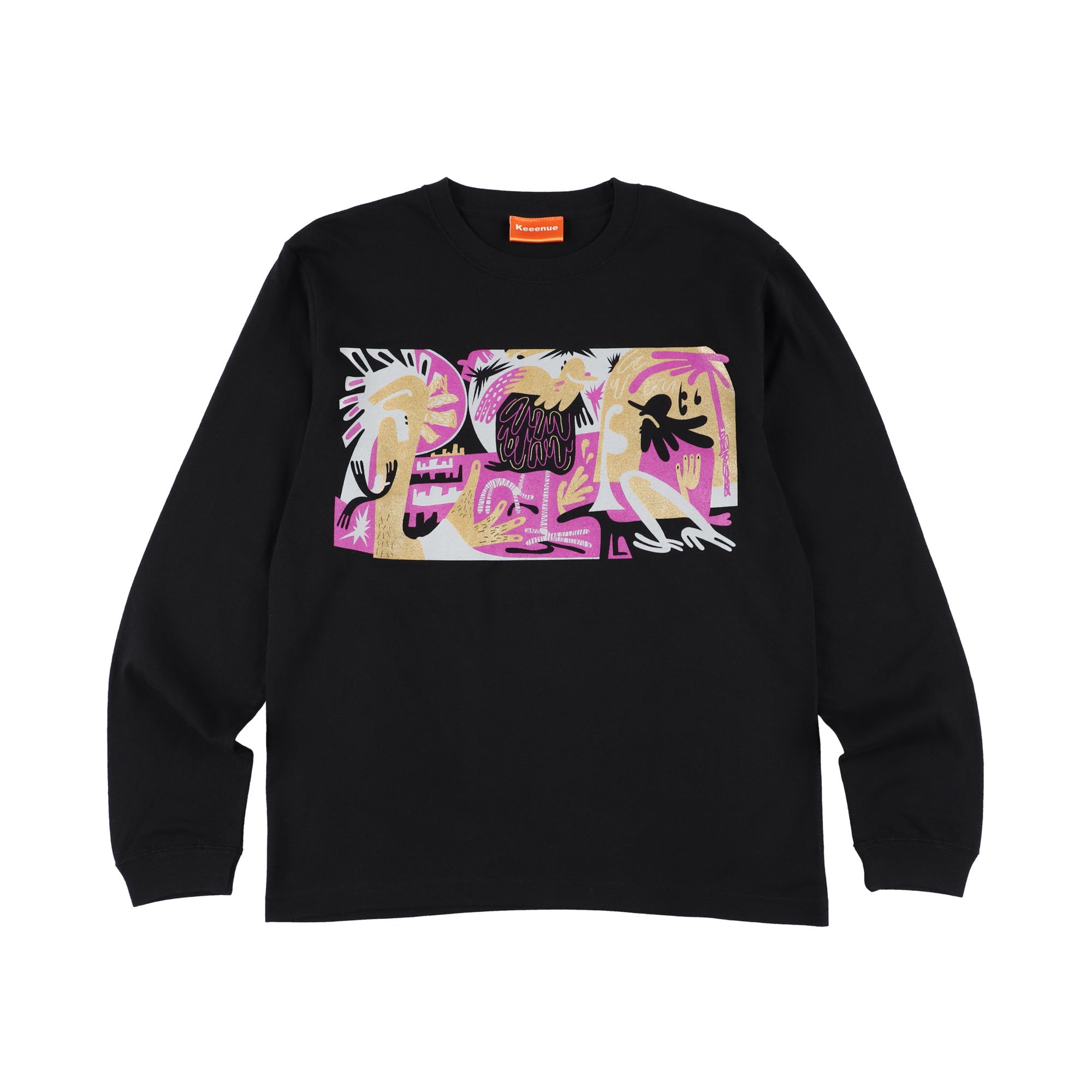 LS Tee -Color Outside the Lines / Black