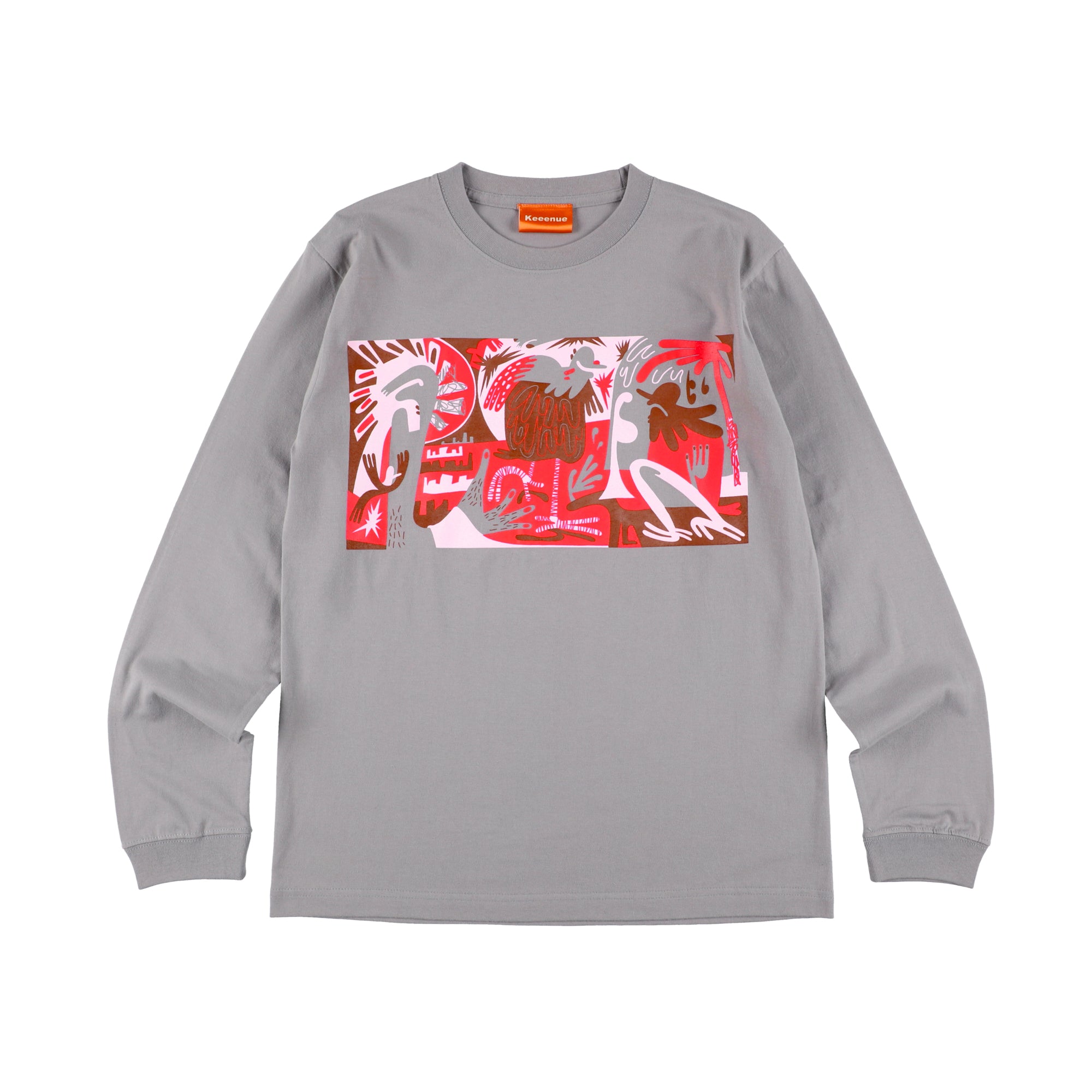 LS Tee -Color Outside the Lines / Gray