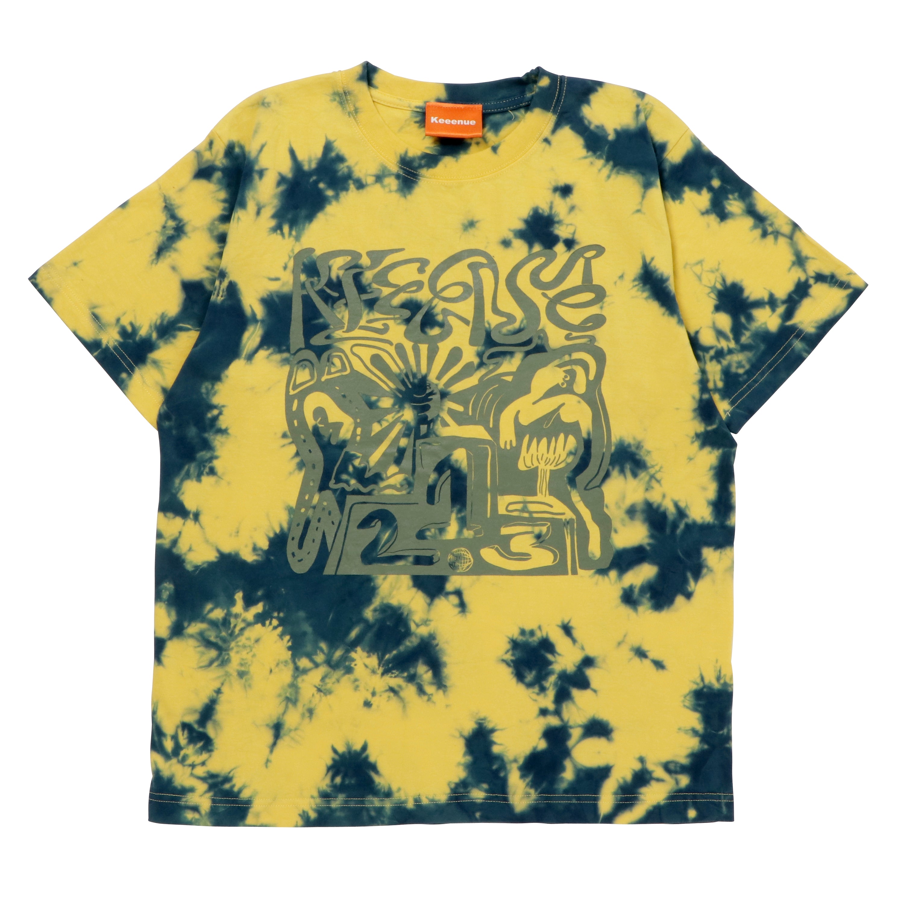 TIEDYE Tee -Yellow