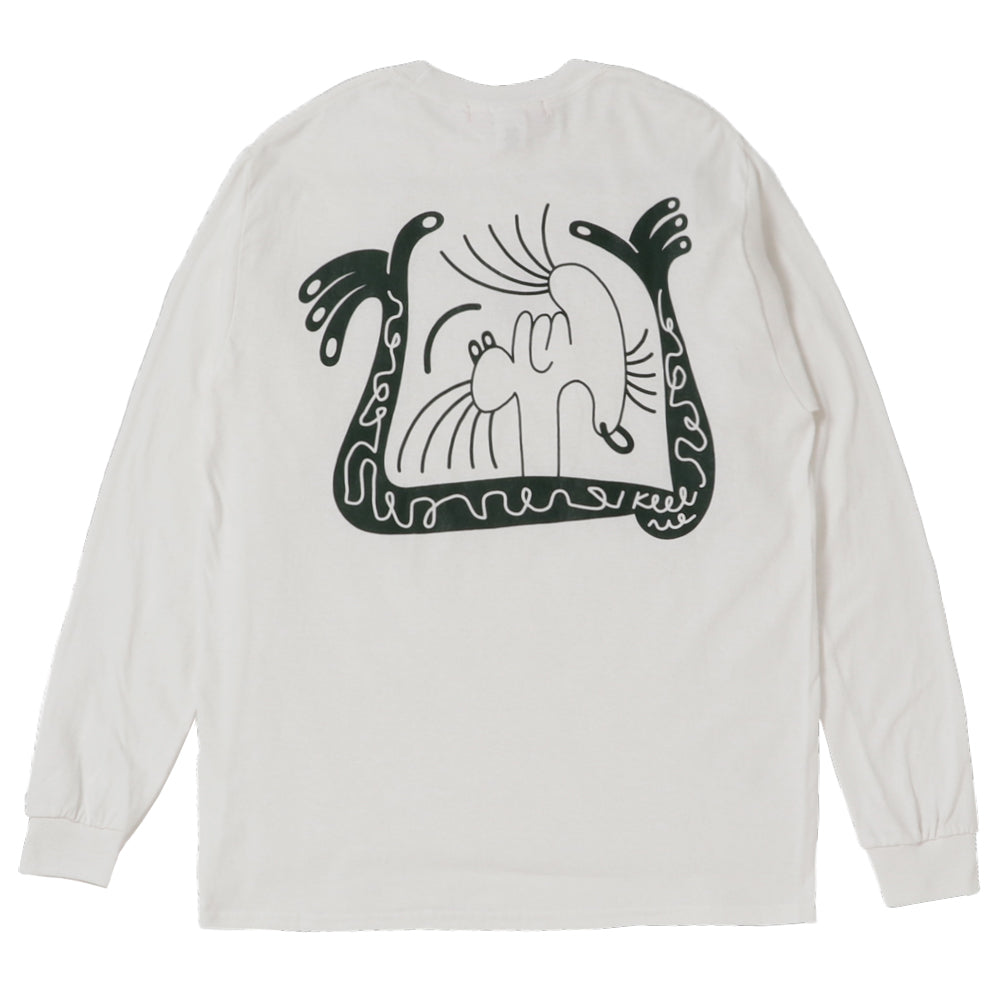 STORY IN STORY LONG SLEEVE TEE -White