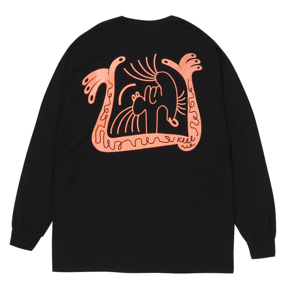 STORY IN STORY LONG SLEEVE TEE -Black