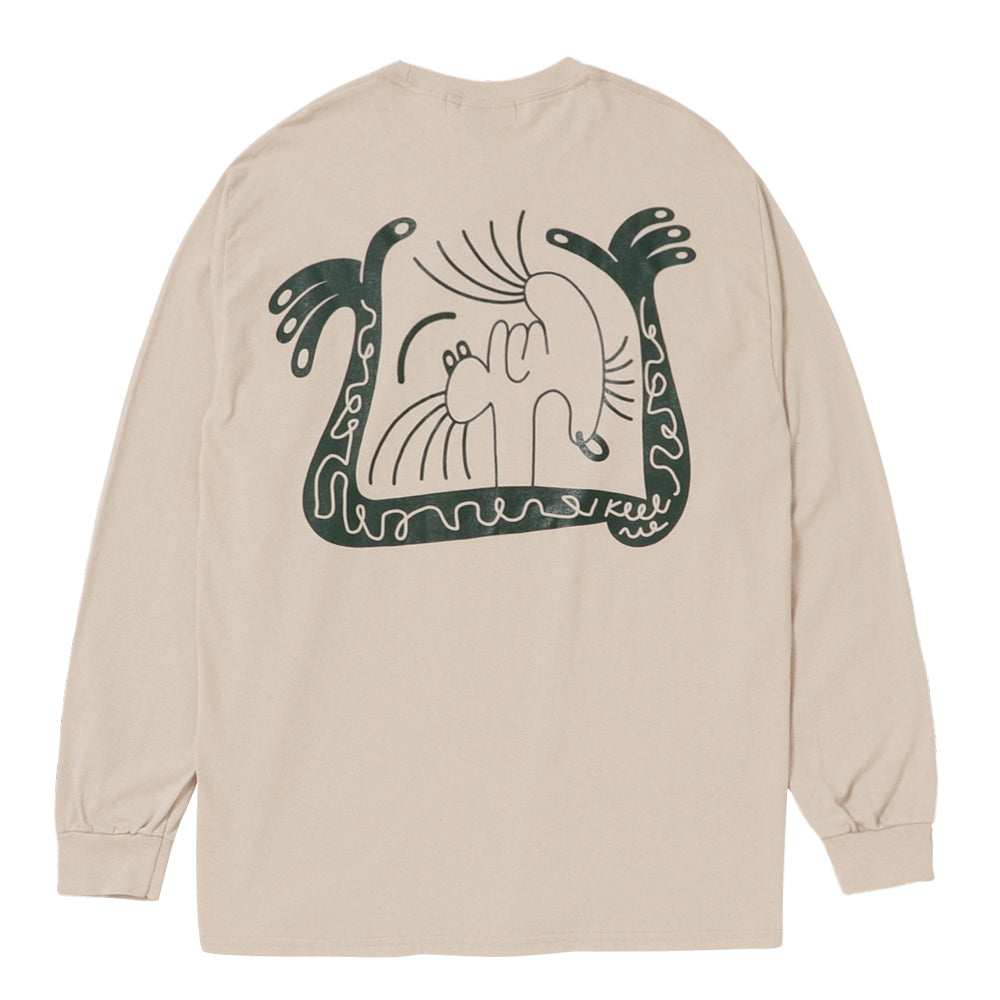 STORY IN STORY LONG SLEEVE TEE -Beige